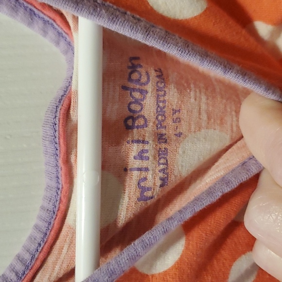 Mini Boden Summer Dress Size 4/5 Polka Dot - Picture 2 of 6